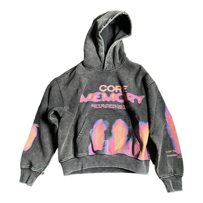 ซื้อ เสื้อถนน 500gm สีเทา sublimation Hoodie DTG หลักพิมพ์หินกรดล้าง Hoodie online manufacture