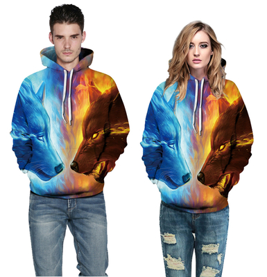 ซื้อ พอลิเอสเตอร์ วัยรุ่น sublimation Hoodie Unisex custom sublimated sweatshirts น้ําหนักหนัก online manufacture
