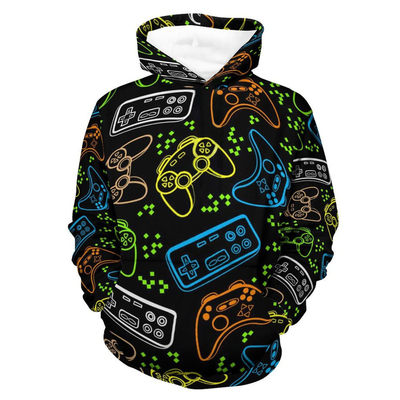 ซื้อ ชาย Hoodie แขนยาว 3D พิมพ์ Drawstring สายสวมแฟชั่น Casual เสื้อ Sweatshirt กระเป๋าใหญ่ online manufacture