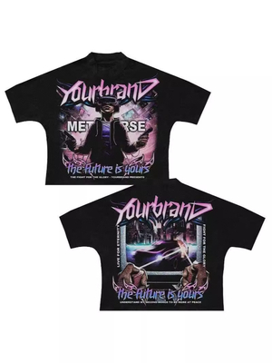 ซื้อ เสื้อยืด Dtg สตรีทแวร์ ปรับแต่ง กราฟิก โอเวอร์ไซส์ พิมพ์ดิจิทัล เสื้อยืด online manufacture