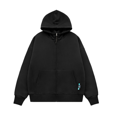 ยูนิเซ็กซ์ Custom 350gsm Sublimation Hoodies ขาว ผงพับ พิมพ์zip Up Hoodie