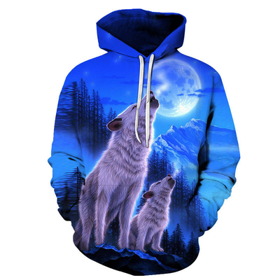 100% โพลิเอสเตอร์ sublimation Hoodies เสื้อกันที่สามารถปรับแต่งได้