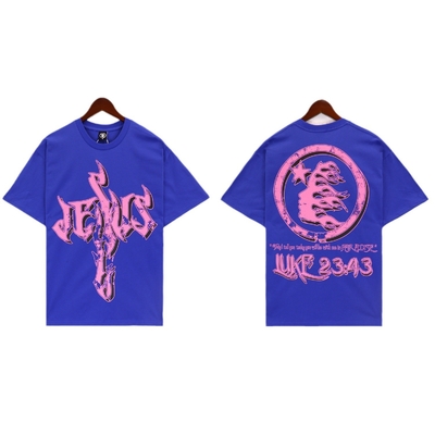 ยูนิเซ็กซ์ 3D Digital Sublimation Printing เสื้อยืด เสื้อผ้าฮิปฮอป สําหรับแรปเปอร์อเมริกัน