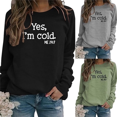 จดหมายที่ตลก พิมพ์แบบสุ่ม ลดลด sublimation sweater พิมพ์ตามต้องการ OEM