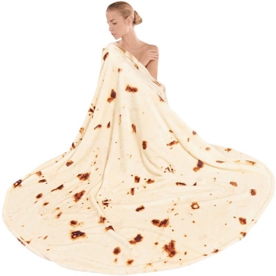 60 X 80 นิ้ว Burritos Tortilla ผ้าห่มใส่