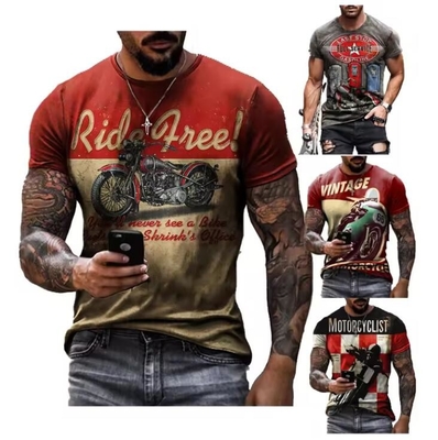 ความยาวของกระดูกไหล่ ทั่วไป เสื้อยืด sublimation สปอร์ต พอลิเอสเตอร์ เสื้อยืดกราฟิกขนาดใหญ่